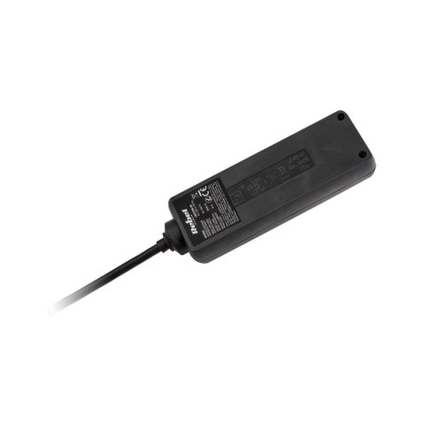 Przedłużacz czarny Rebel 3 gniazda - kabel 3m (3x1,5mm), bez przełącznika Przedłużacz czarny Rebel 3 gniazda - kabel 3m (3x1,5mm), bez przełącznika