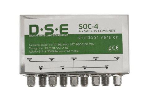 Sumator RTV/SAT x4 DIGITSAT DQTC-104 zew Sumator RTV/SAT x4 DIGITSAT DQTC-104 zew