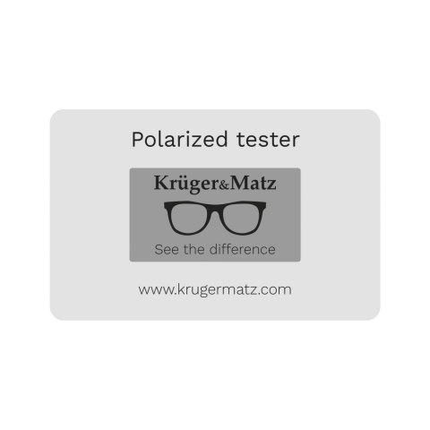 Tester polaryzacji okularów Kruger&Matz Tester polaryzacji okularów Kruger&Matz