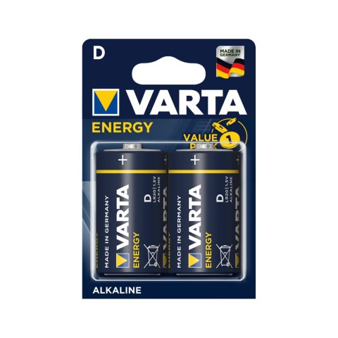 Bateria alkaliczna VARTA LR20 ENERGY 2szt./bl.