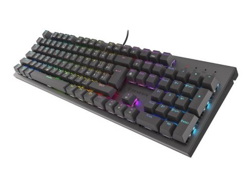 KLAWIATURA DLA GRACZY GENESIS THOR 303 BLACK CZ/SK PODŚWIETLENIE RGB MECHANICZNA RED SWITCH HOT SWAP KLAWIATURA DLA GRACZY GENESIS THOR 303 BLACK CZ/SK PODŚWIETLENIE RGB MECHANICZNA RED SWITCH HOT SWAP