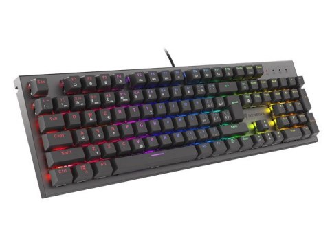 KLAWIATURA DLA GRACZY GENESIS THOR 303 BLACK CZ/SK PODŚWIETLENIE RGB MECHANICZNA RED SWITCH HOT SWAP KLAWIATURA DLA GRACZY GENESIS THOR 303 BLACK CZ/SK PODŚWIETLENIE RGB MECHANICZNA RED SWITCH HOT SWAP