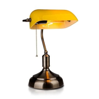 Lampa Bankierska V-TAC E27 Stare Złoto Żółty Klosz VT-7151-GD 5 Lat Gwarancji