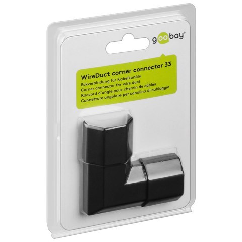 Narożnk do listwy MASKOWNICY Goobay 33mm Czarny Narożnk do listwy MASKOWNICY Goobay 33mm Czarny