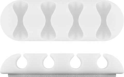 Organizer kabli klej 3M biały na 4 kable Goobay Organizer kabli klej 3M biały na 4 kable Goobay