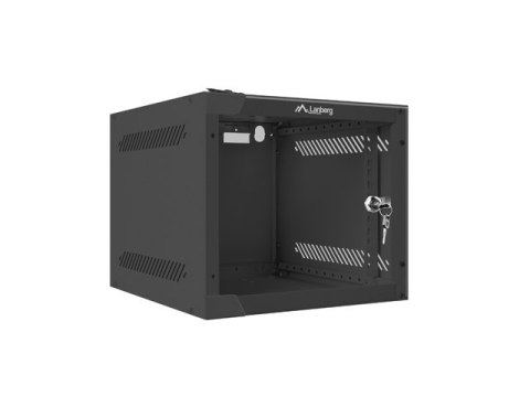 SZAFA INSTALACYJNA RACK WISZĄCA 10" 4U 280X310 CZARNA DRZWI SZKLANE LANBERG (FLAT PACK) SZAFA INSTALACYJNA RACK WISZĄCA 10" 4U 280X310 CZARNA DRZWI SZKLANE LANBERG (FLAT PACK)