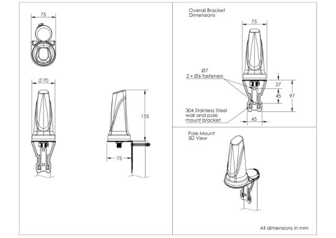 Antena dookólna Wifi Poynting OMNI-706 2.4 i 5GHz POYNTING