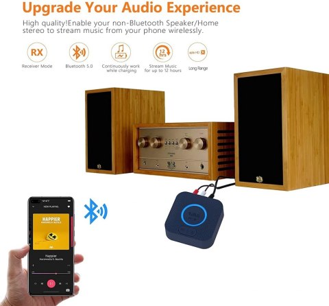 B06HD Odbiornik audio Bluetooth 5 aptX HD 50m B06HD Odbiornik audio Bluetooth 5 aptX HD 50m