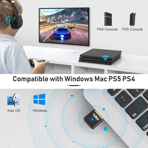 B10A Nadajnik Audio Bluetooth 5.0 USB 1Mii 20m B10A Nadajnik Audio Bluetooth 5.0 USB 1Mii 20m