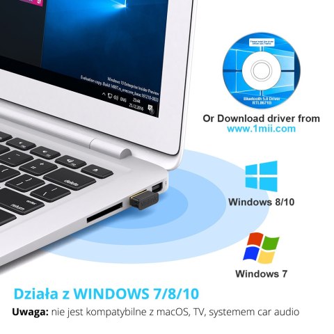 BT502 Adapter Bluetooth 5.0 USB 1Mii EDR Windows BT502 Adapter Bluetooth 5.0 USB 1Mii EDR Windows