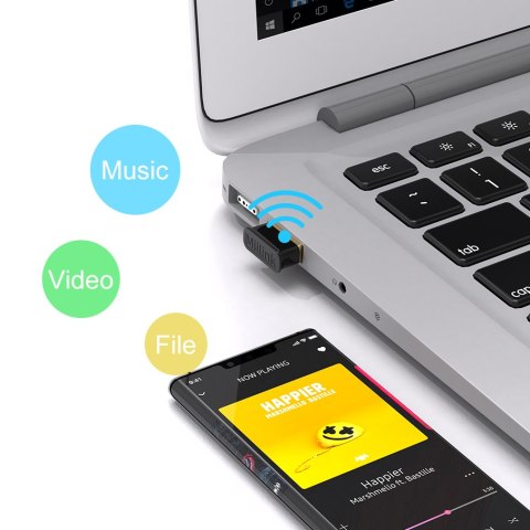 BT502 Adapter Bluetooth 5.0 USB 1Mii EDR Windows BT502 Adapter Bluetooth 5.0 USB 1Mii EDR Windows