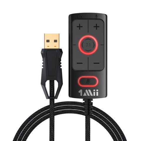 S03 Zewnętrzna karta dźwiękowa 7.1 USB 1Mii 3D S03 Zewnętrzna karta dźwiękowa 7.1 USB 1Mii 3D