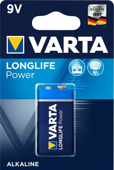 Bateria VARTA Longlife Power 6LR61 9V Bateria VARTA Longlife Power 6LR61 9V