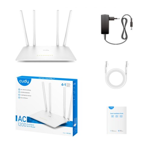 Router Cudy WR1200 LAN/WAN Wi-Fi 5 OpenWRT Cudy