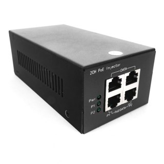 Zasilacz injector PoE+ 2x30W Gigabit POE220