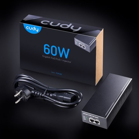 Zasilacz injector PoE+ 60W Gigabit POE300