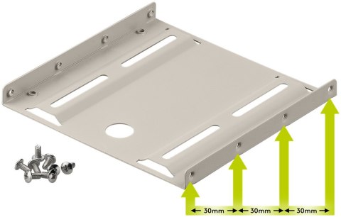 Adapter dysku twardego 2.5" na 3.5" beżowy Goobay