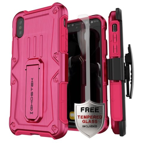 Etui Iron Armor Apple iPhone Xs różowy