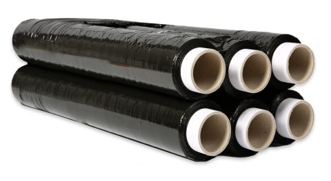 Folia stretch czarna 9kg netto zestaw 6x1.5 kg