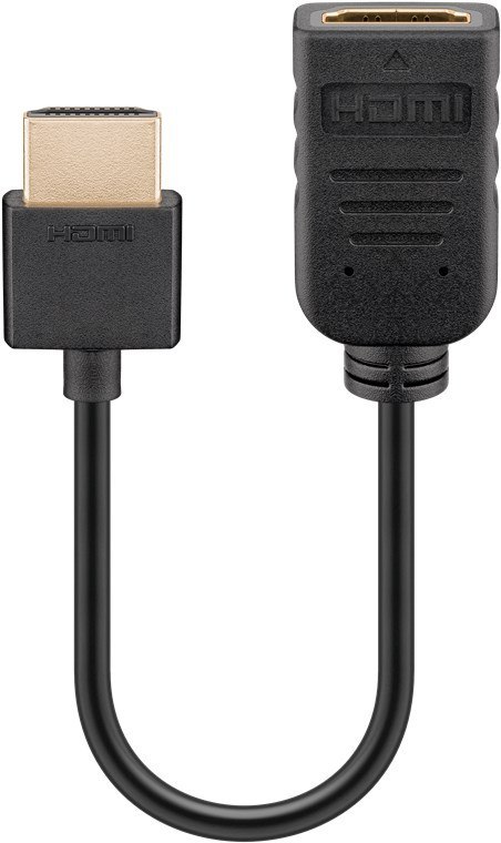 Adapter HDMI 2.0 4K@60Hz gn-wt FLEX Goobay 10cm Adapter HDMI 2.0 4K@60Hz gn-wt FLEX Goobay 10cm