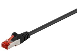 Kabel LAN Patchcord CAT 6 S/FTP LSZH czarny 25m Goobay