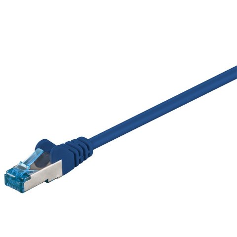 Kabel LAN Patchcord CAT 6A S/FTP niebieski 2m Kabel LAN Patchcord CAT 6A S/FTP niebieski 2m
