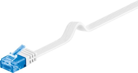 Kabel LAN Patchcord CAT 6A UTP PŁASKI biały 5m Kabel LAN Patchcord CAT 6A UTP PŁASKI biały 5m