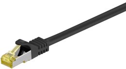 Kabel LAN Patchcord CAT 7 S/FTP czarny - 7.5m Goobay