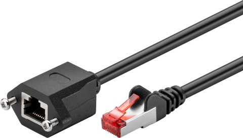 Kabel LAN przedłużacz CAT 6 F/UTP czarny 0.5m Kabel LAN przedłużacz CAT 6 F/UTP czarny 0.5m