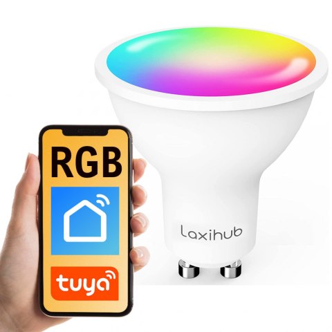 Inteligentna żarówka RGB WiFi GU10 Tuya Laxihub LAXIHUB