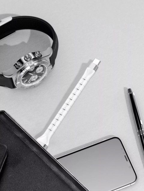 Kabel USB-A - USB-C LDNIO 15cm biały LS50C Kabel USB-A - USB-C LDNIO 15cm biały LS50C