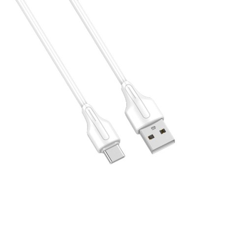 Kabel USB-A - USB-C LDNIO 20cm biały LS540C Kabel USB-A - USB-C LDNIO 20cm biały LS540C