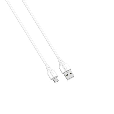 Kabel USB-A - USB-C LDNIO 20cm biały LS540C Kabel USB-A - USB-C LDNIO 20cm biały LS540C