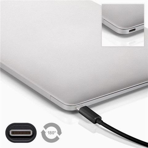 Kabel USB-C 3.2 Gen2x2 20Gbit/s Czarny 0.5m Goobay