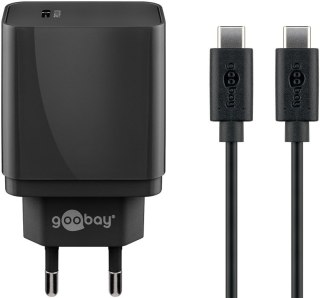 Ładowarka sieciowa USB-C PD 18W Goobay + kabel 1m