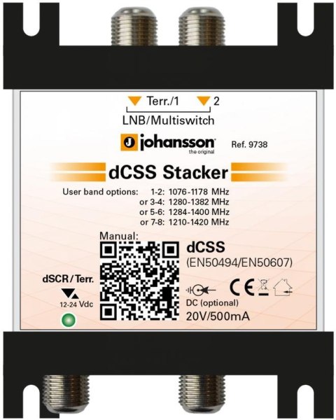 Multiswitch Unicable II Johansson 9738 - 2/1 dCSS Johansson