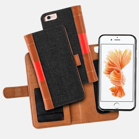 Portfel na telefon MOC Velcro Book Wallet Black Portfel na telefon MOC Velcro Book Wallet Black