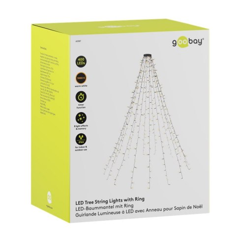 Lampki choinkowe łańcuch świetlny 400LED 6.75m Lampki choinkowe łańcuch świetlny 400LED 6.75m