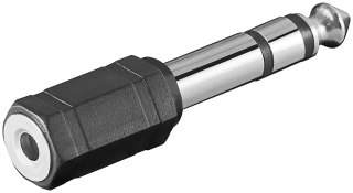 Adapter audio Jack 3.5mm - Jack 6.35mm 2-ch Goobay Goobay