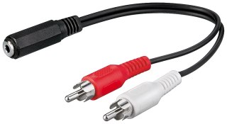 Adapter audio gn. jack 3.5mm - 2x RCA 20cm Goobay Goobay