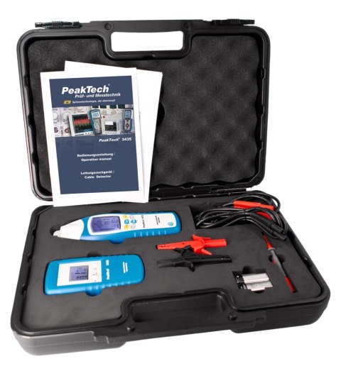 Bezprzewodowy Detektor Kabli Zestaw PeakTech 3435 Bezprzewodowy Detektor Kabli Zestaw PeakTech 3435