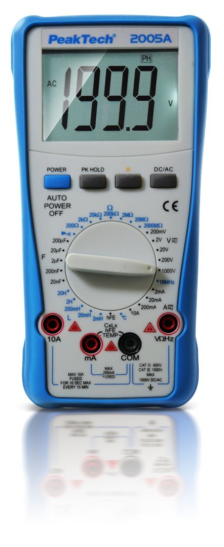 Multimetr cyfrowy DCV ACV DCA ACA PeakTech 2005A