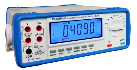 Multimetr stołowy True RMS USB PeakTech 4090 Aku Multimetr stołowy True RMS USB PeakTech 4090 Aku