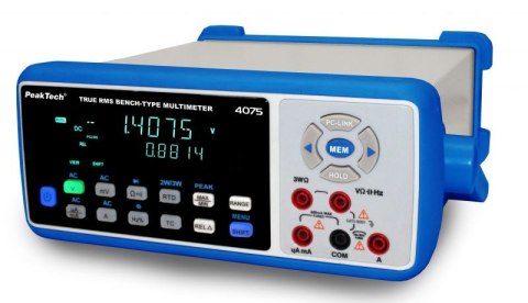Multimetr stołowy True RMS USB SD BT PeakTech 4075 Multimetr stołowy True RMS USB SD BT PeakTech 4075