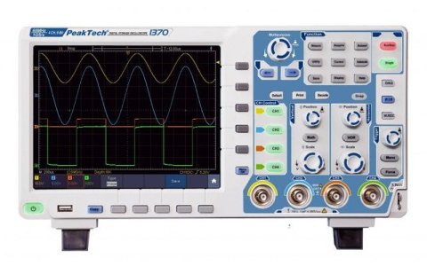Oscyloskop cyfrowy 4-kan AiO 60MHz PeakTech 1370 Oscyloskop cyfrowy 4-kan AiO 60MHz PeakTech 1370