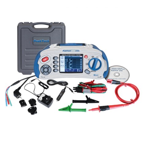 Tester bezpieczeństwa instalacji BT PeakTech 2755