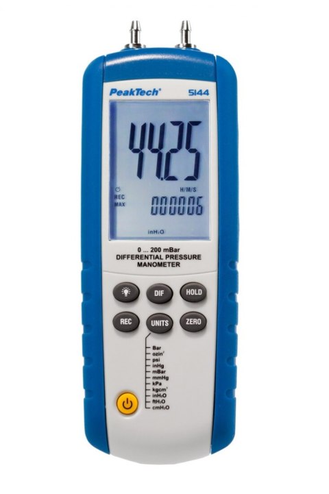 Miernik Różnic Ciśnień Anemometr PeakTech 5144 Miernik Różnic Ciśnień Anemometr PeakTech 5144