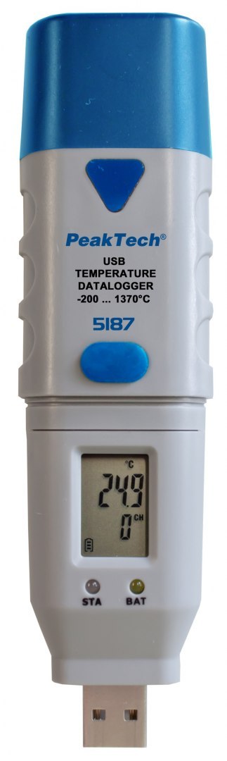 Miernik Temperatury USB Datalogger PeakTech 5187 Miernik Temperatury USB Datalogger PeakTech 5187