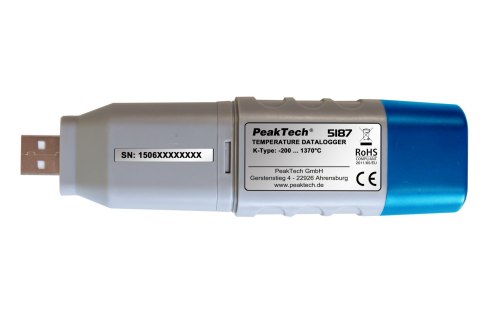 Miernik Temperatury USB Datalogger PeakTech 5187 Miernik Temperatury USB Datalogger PeakTech 5187