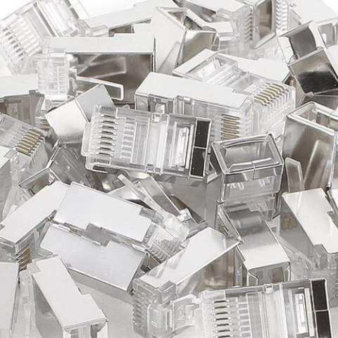 Wtyk RJ45 przelotowy kat.6 FTP PT-RJ456FT-1 25szt Wtyk RJ45 przelotowy kat.6 FTP PT-RJ456FT-1 25szt